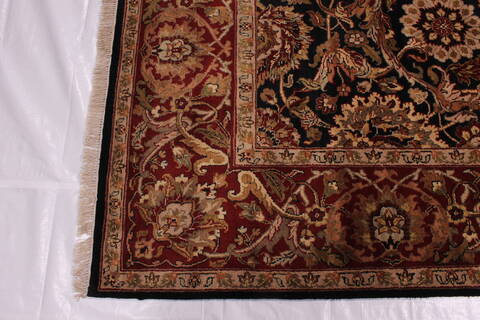 Jaipur Black Hand Knotted 90 X 123  Area Rug 301-30615 Image 5