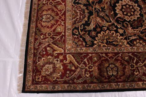 Jaipur Black Hand Knotted 90 X 123  Area Rug 301-30615 Image 6