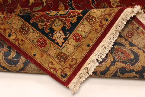 Kashan Beige Hand Knotted 123 X 181  Area Rug 250-30618 Image 6
