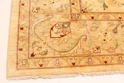 Pishavar Yellow Hand Knotted 126 X 179  Area Rug 250-30622 Image 10