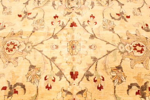 Pishavar Yellow Hand Knotted 126 X 179  Area Rug 250-30622 Image 11