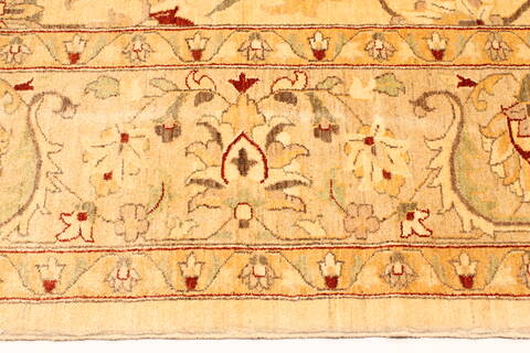 Pishavar Yellow Hand Knotted 126 X 179  Area Rug 250-30622 Image 1