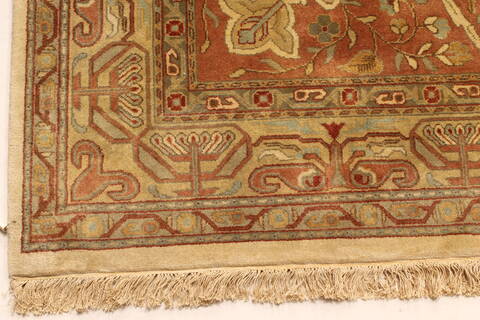 Kashan Beige Hand Knotted 1111 X 178  Area Rug 250-30626 Image 5