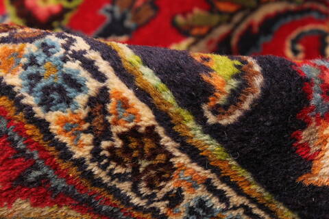Mashad Red Hand Knotted 110 X 153  Area Rug 250-30630 Image 10