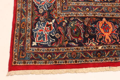 Mashad Red Hand Knotted 110 X 153  Area Rug 250-30630 Image 13
