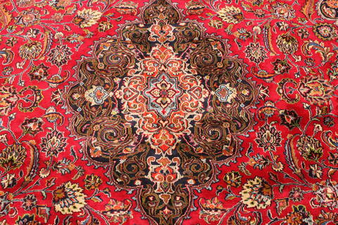 Mashad Red Hand Knotted 110 X 153  Area Rug 250-30630 Image 14