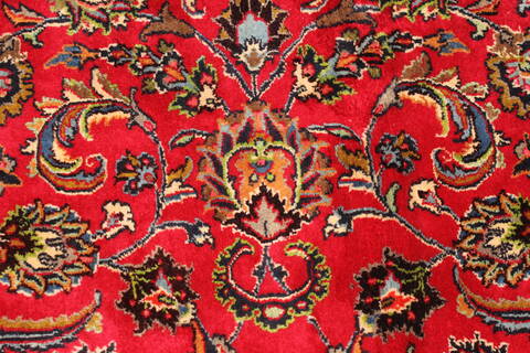 Mashad Red Hand Knotted 110 X 153  Area Rug 250-30630 Image 3