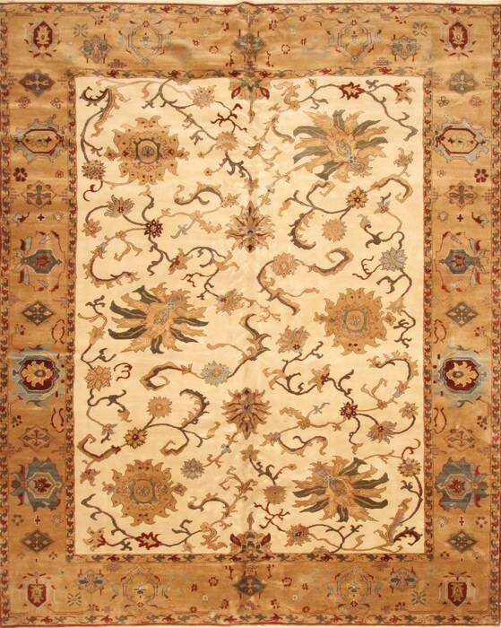 Chobi Beige Hand Knotted 911 X 123  Area Rug 250-30631 Image 0