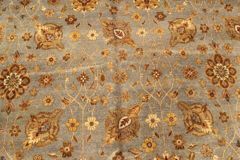 Ziegler Beige Square Hand Knotted 120 X 120  Area Rug 250-30634 Image 6