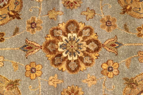 Ziegler Beige Square Hand Knotted 120 X 120  Area Rug 250-30634 Image 8