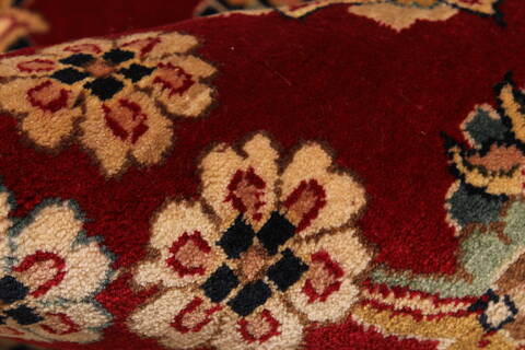 Tabriz Beige Hand Knotted 121 X 151  Area Rug 250-30636 Image 10