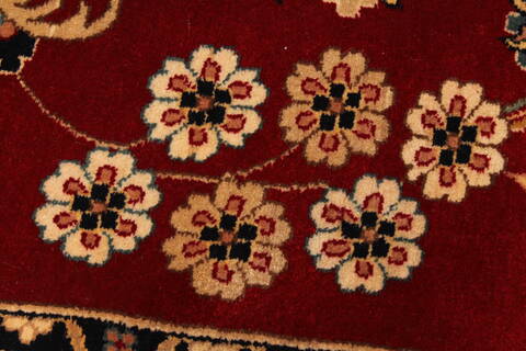 Tabriz Beige Hand Knotted 121 X 151  Area Rug 250-30636 Image 12