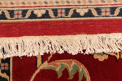 Tabriz Beige Hand Knotted 121 X 151  Area Rug 250-30636 Image 5