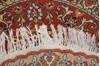 Tabriz Brown Round Hand Knotted 18 X 18  Area Rug 400-30642 Thumb 3