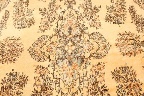 Kerman Beige Hand Knotted 139 X 2310  Area Rug 250-30656 Image 13