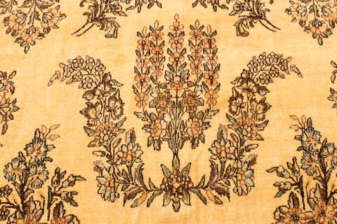 Kerman Beige Hand Knotted 139 X 2310  Area Rug 250-30656 Image 3