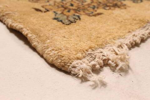 Kerman Beige Hand Knotted 139 X 2310  Area Rug 250-30656 Image 4