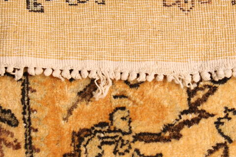 Kerman Beige Hand Knotted 139 X 2310  Area Rug 250-30656 Image 5
