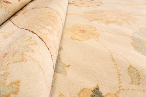 Chobi Beige Hand Knotted 141 X 200  Area Rug 250-30658 Image 10