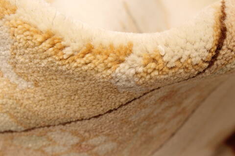 Chobi Beige Hand Knotted 141 X 200  Area Rug 250-30658 Image 11