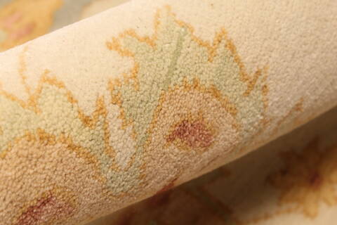 Chobi Beige Hand Knotted 141 X 200  Area Rug 250-30658 Image 12