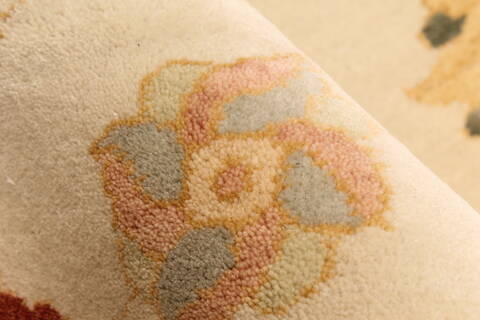 Chobi Beige Hand Knotted 141 X 200  Area Rug 250-30658 Image 14