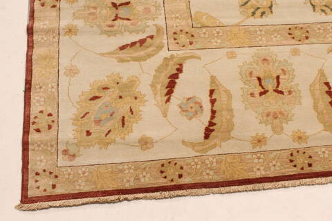 Chobi Beige Hand Knotted 141 X 200  Area Rug 250-30658 Image 15