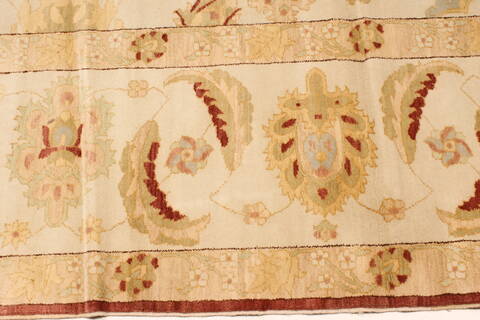 Chobi Beige Hand Knotted 141 X 200  Area Rug 250-30658 Image 1