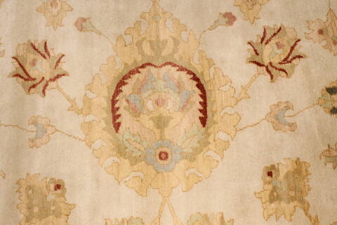 Chobi Beige Hand Knotted 141 X 200  Area Rug 250-30658 Image 3