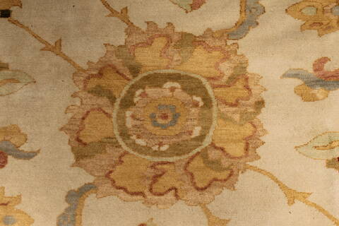 Chobi Beige Hand Knotted 141 X 200  Area Rug 250-30658 Image 4
