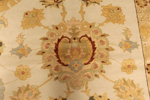 Chobi Beige Hand Knotted 141 X 200  Area Rug 250-30658 Image 5