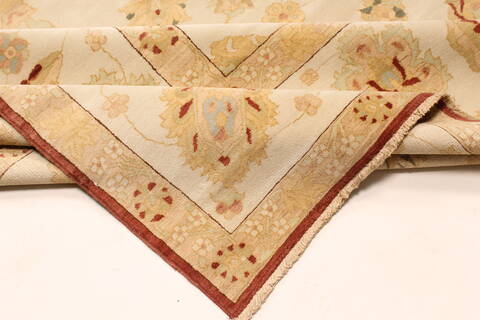 Chobi Beige Hand Knotted 141 X 200  Area Rug 250-30658 Image 9