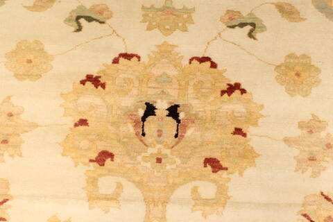Chobi Beige Hand Knotted 141 X 202  Area Rug 250-30664 Image 1