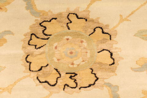 Chobi Beige Hand Knotted 141 X 202  Area Rug 250-30664 Image 2