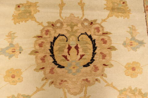 Chobi Beige Hand Knotted 141 X 202  Area Rug 250-30664 Image 3