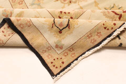 Chobi Beige Hand Knotted 141 X 202  Area Rug 250-30664 Image 7