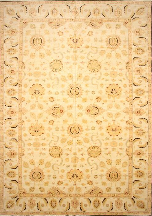 Chobi Beige Hand Knotted 141 X 202  Area Rug 250-30664 Image 0