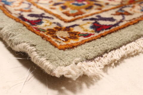 Kerman Blue Hand Knotted 131 X 192  Area Rug 250-30666 Image 2