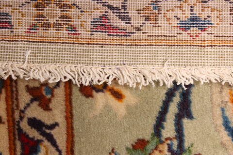 Kerman Blue Hand Knotted 131 X 192  Area Rug 250-30666 Image 3