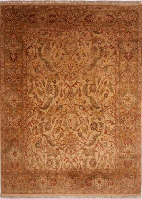 Jaipur Beige Hand Knotted 81 X 1011  Area Rug 301-30674 Image 0
