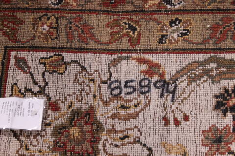 Jaipur White Hand Knotted 92 X 121  Area Rug 301-30676 Image 1