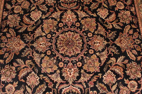 Jaipur Black Hand Knotted 90 X 1111  Area Rug 301-30677 Image 12