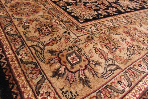 Jaipur Black Hand Knotted 90 X 1111  Area Rug 301-30677 Image 13