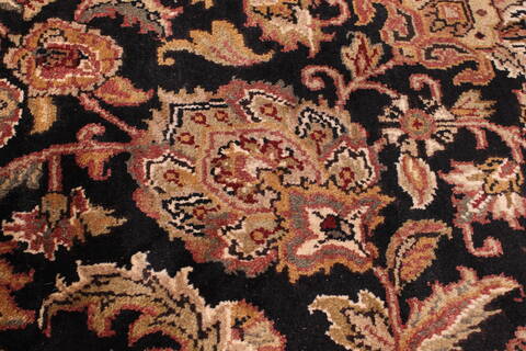 Jaipur Black Hand Knotted 90 X 1111  Area Rug 301-30677 Image 2
