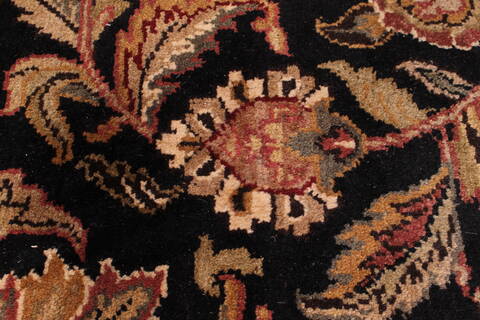 Jaipur Black Hand Knotted 90 X 1111  Area Rug 301-30677 Image 4