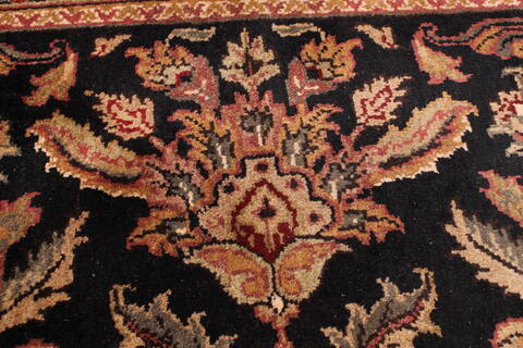 Jaipur Black Hand Knotted 90 X 1111  Area Rug 301-30677 Image 5