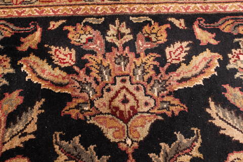 Jaipur Black Hand Knotted 90 X 1111  Area Rug 301-30677 Image 6
