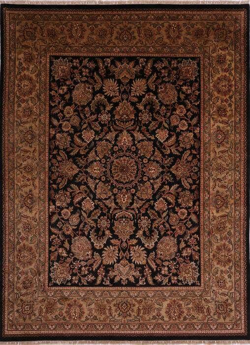 Jaipur Black Hand Knotted 90 X 1111  Area Rug 301-30677 Image 0