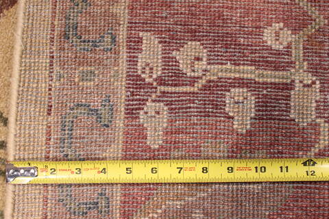 Oushak Yellow Hand Knotted 86 X 116  Area Rug 301-30696 Image 5