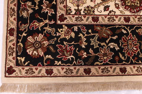 Jaipur White Hand Knotted 90 X 120  Area Rug 301-30712 Image 1